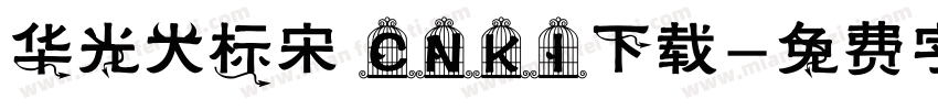 华光大标宋 CNKI下载字体转换